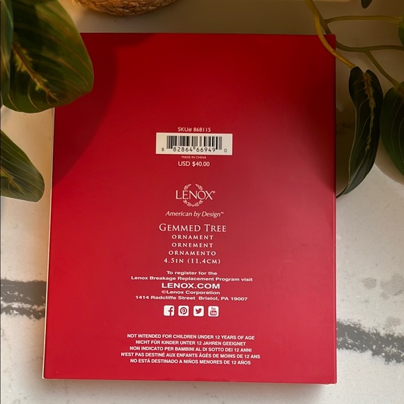 Lenox Gemmed Christmas Ornaments - Picture 11 of 11